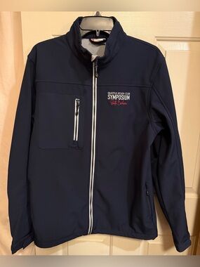 Seattle study club Symposium by Clique Men's Navy Softshell Jacket